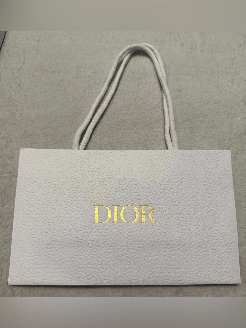 Dior Red Velvet Pouch with Embossed Logo